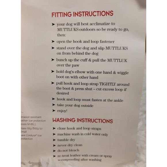Original All-Weather Muttluks Dog Boots- Size XL- NWOT - Picture 8 of 8